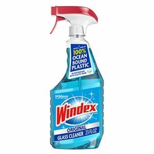 Botella pulverizadora limpiador de vidrio y ventanas Windex, azul original, 23 fl oz