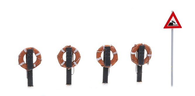 Artitec 387.494 - 1/87 / H0 Lifebuoy on Post - New