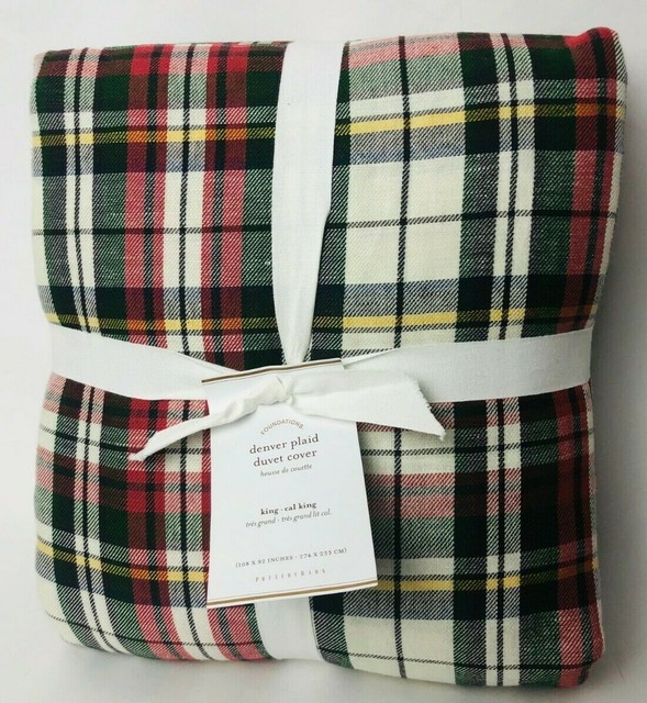 Amazonbasics Yarn Dyed Lightweight Flannel Duvet Cover King