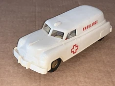 Rare Vintage Wyandotte Toys Friction Powered Ambulance Toy