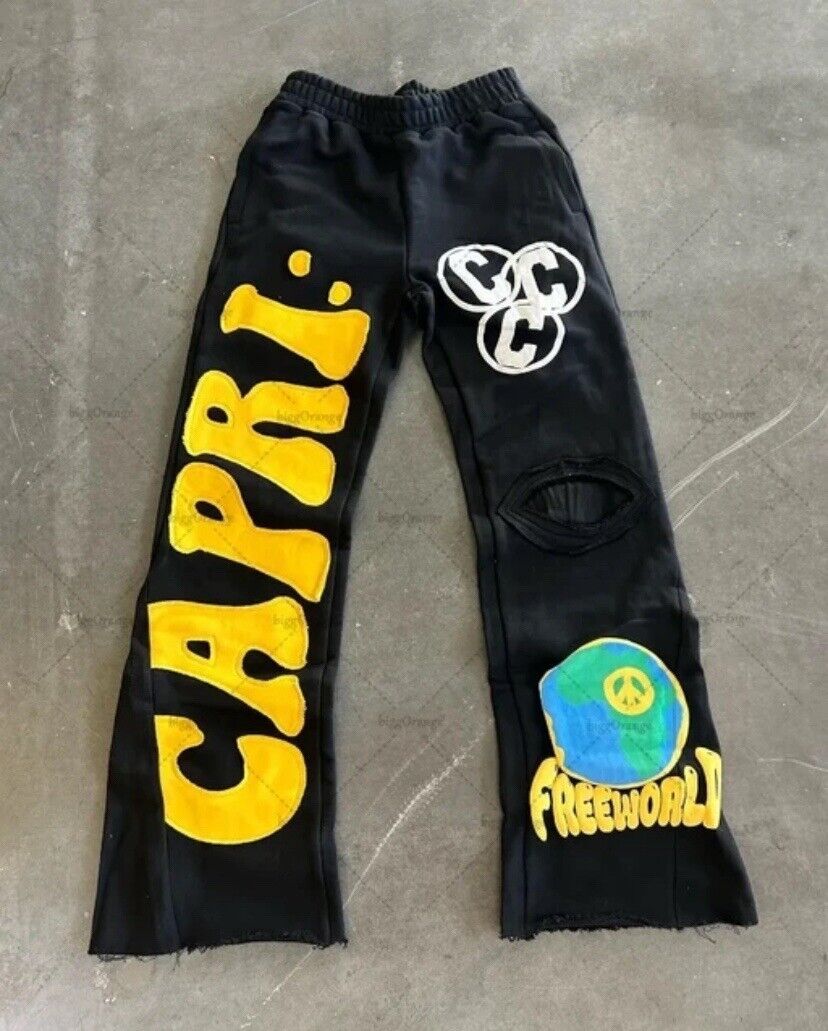 Vintage Project Capri Denim Flared SweatPants | eBay Vintage Project Capri Denim Flared SweatPants | eBay