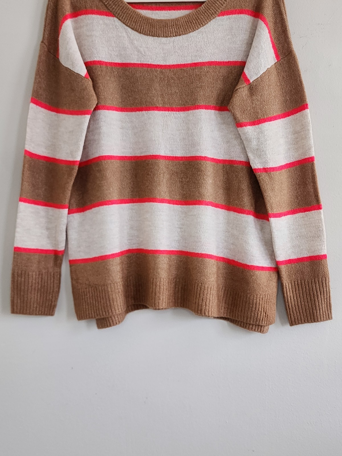 Gap Striped Crewneck Sweater Large Basic Casual P… - image 3