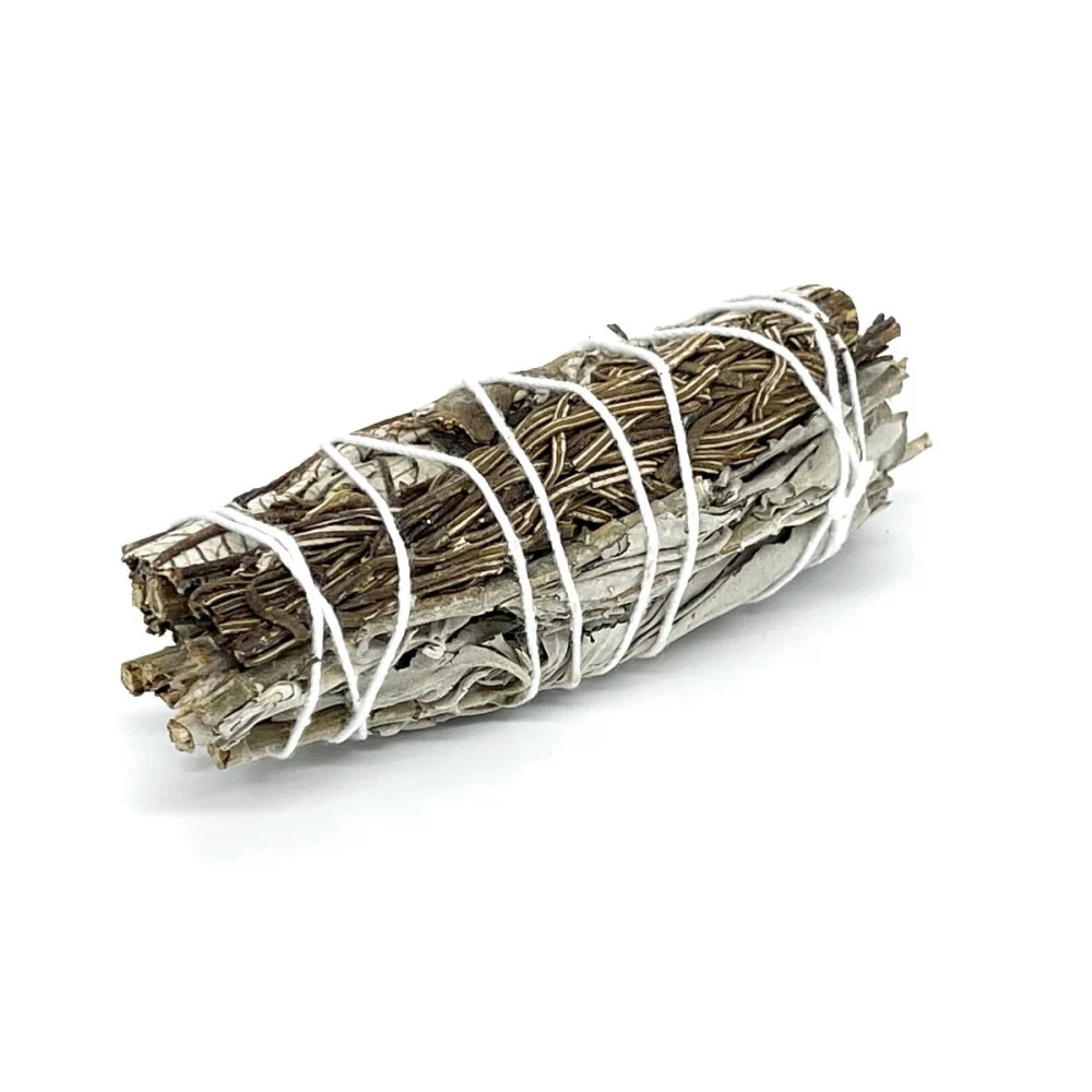 White Sage & Yerba Santa Smudge Stick 4″ – Cleanse & Renew