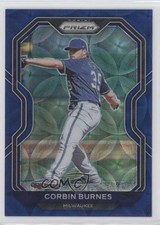 2021 Panini Prizm Tier II Navy Blue Kaleidoscope 21/35 Corbin Burnes #128 1da