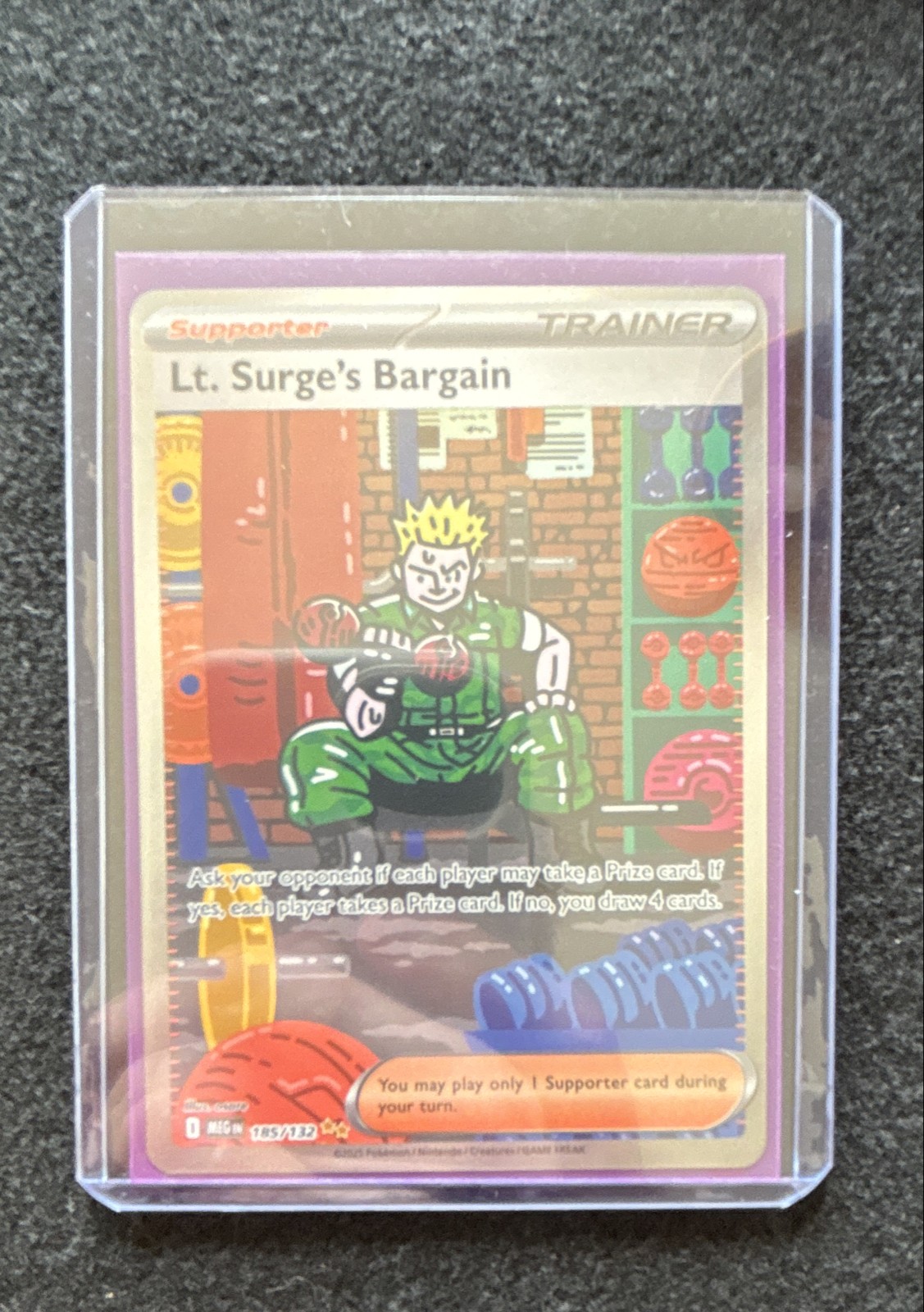 Lt. Surge's Bargain 185/132 Me01: Mega Evolution Holo