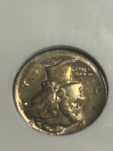 1944 ANACS AU50 Broadstruck Mercury Dime Error Cool! Check My Listings👀 - Picture 4 of 10