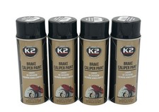 4x K2 Bremssattellack schwarz L346CA 400ml Sprühlack Sprühfarbe Spraydose Bremse