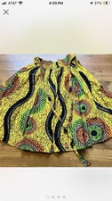 Boho African Dashiki Skirt Hippie one size fits all