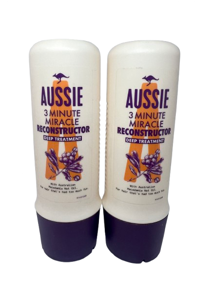 aussie 3 minute miracle reconstructor deep treatment 250ml x 2
