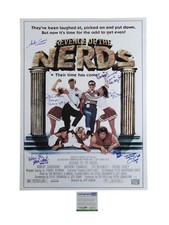 Revenge Of The Nerds Cast Signed Full Sized Movie Poster Exact Photo Proof