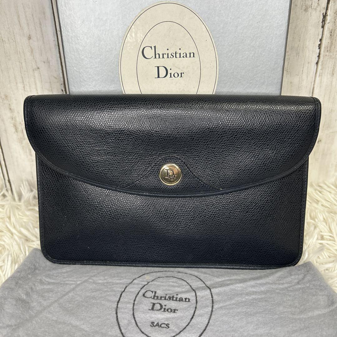 Dior Leather Clutch Bag with Box - Preowned Excellent Condition  
