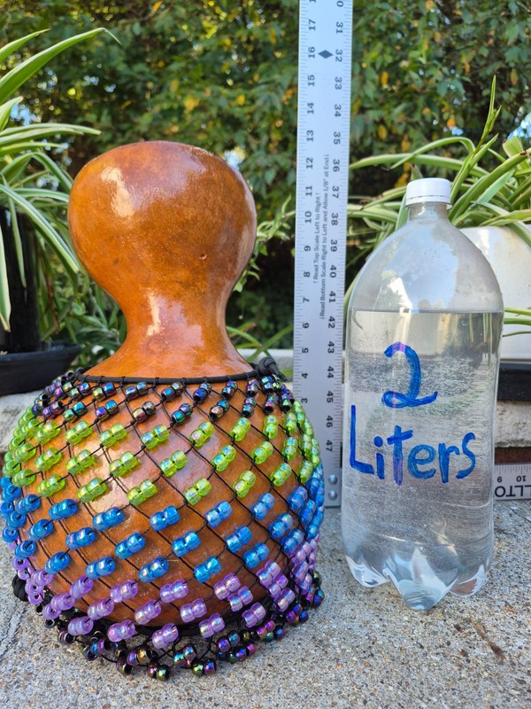 Artisan Shekere (Gourd): Eighties (80s) Iridescent