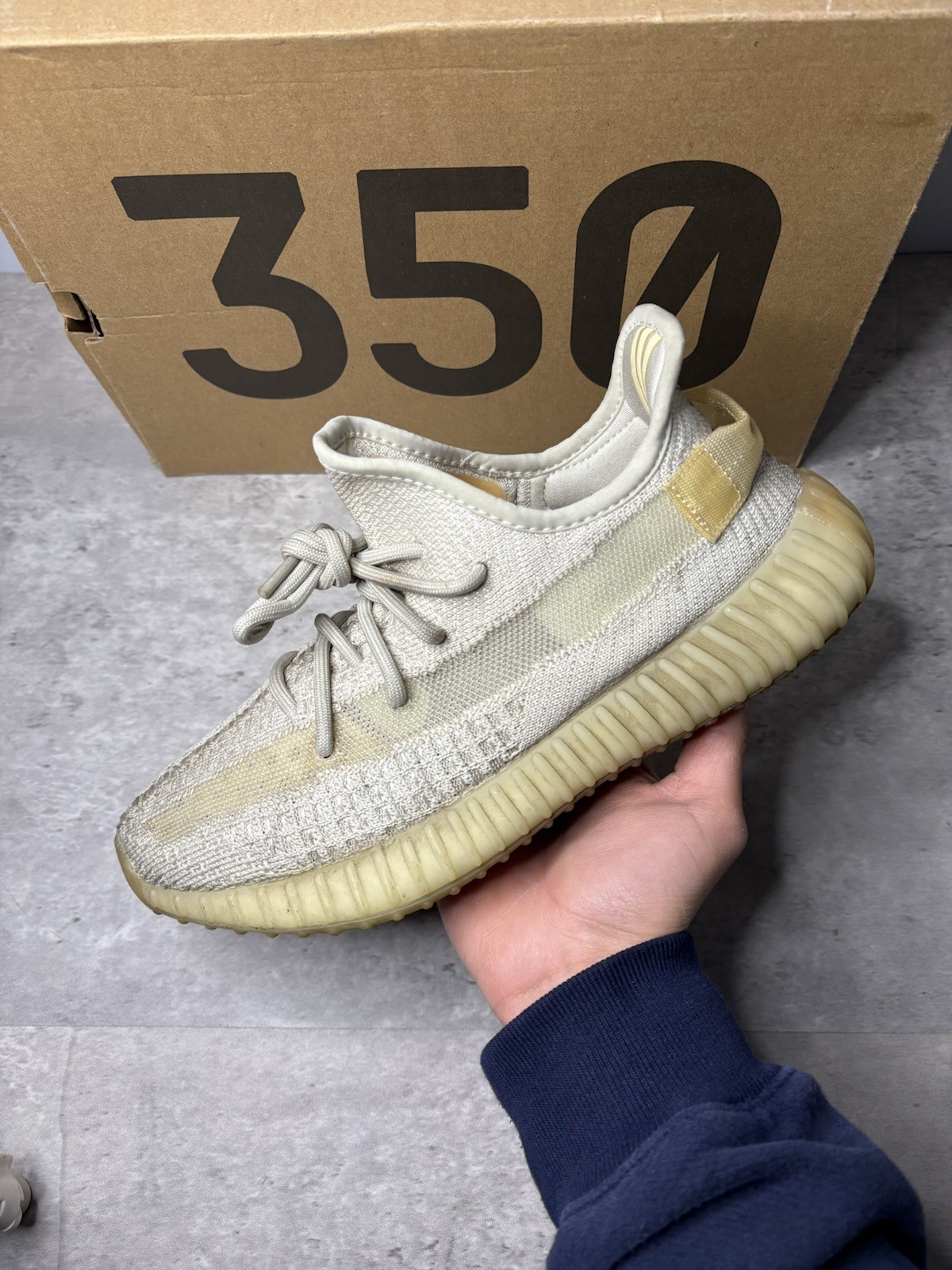 Adidas Yeezy Boost 350 V2 Light Grey GY3438 Size 8 Men's