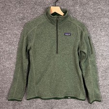 Patagonia Fleece Quarter Zip Pullover Sweater Green Women's Size S