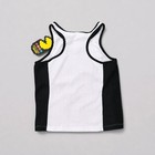 NWT Justice Girls Pac-Man Ribbed Racerback Tank Top Size L (12/14) Built-In Bra — photo 2
