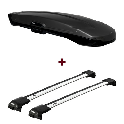 Dachbox Thule Vector Alpine + Dachträger Thule WingBar Edge für VW e-Up  neu top