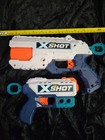ZURU X-Shot Foam Dart Blaster Toy Guns Lot of 2 White Blue Orange MPN 36411 — photo 1