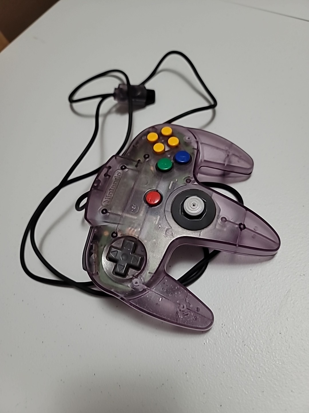 Clear Purple ATOMIC OEM Nintendo 64 Controller N64 Authentic Damaged (AS IS)