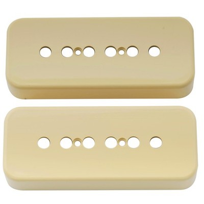Musiclily Pro 2 Stücke Creme P90 Soapbar Gitarre Pickup Cover für USA 