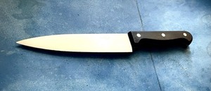 Chef Style Utility Knife At 10•5”in Overall 6”inch Estailess SpearPoint Blade