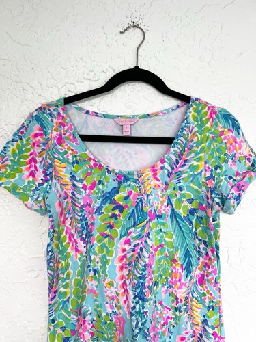Lilly Pulitzer French Terry Dress Catch the Wave UPF 50+ Women’s Small (20087B) - Picture 4 of 7