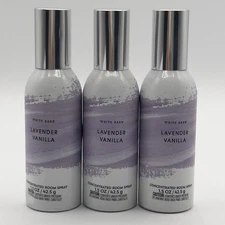 3 Bath & Body Works Lavender Vanilla Concentrated Room Spray Air Freshener 1.5Oz