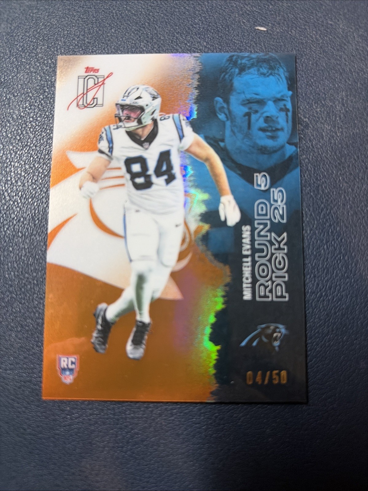2025-26 Topps Signature Class Mitchell Evans #192 RC Orange 04/50 First Print!