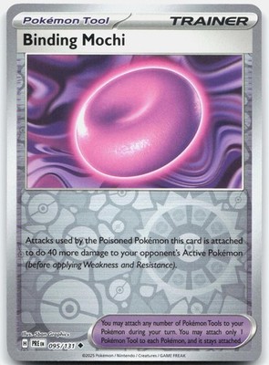 Binding Mochi 095/131 Uncommon Prismatic Evolutions Pokemon Reverse Holo NM