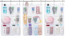 Mesh Shower Caddy, 7 Pockets Hanging Shower Organizer with Quick Drying Mesh,