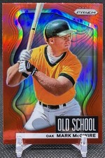 2022 Panini Prizm MARK MCGWIRE Old School Red Prizm! - Oakland Athletics