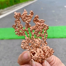 34G Rare!! iridescent Native Copper crystal mineral specimen