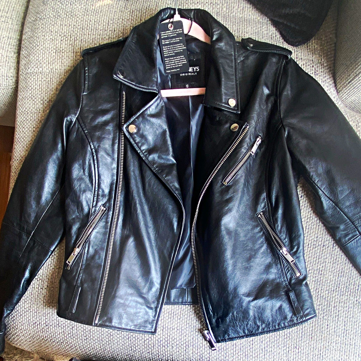 barneys leather jacket products for sale | eBay