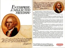 Conoco Centenial Observance Vintage Print Ad 1975