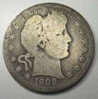 1908 D Barber Quarter R26