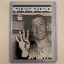 Topps 1996 Stadium Club Mickey Mantle #MM4 Insert New York Yankees Baseball Card