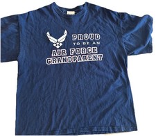 Vintage Air Force Grandparent T Shirt 2XL USA Made Military Pride Graphic Tee