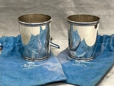 SET OF 2 MARK SCEARCE STERLING SILVER PRESIDENTIAL MINT JULEP CUPS RICHARD NIXON