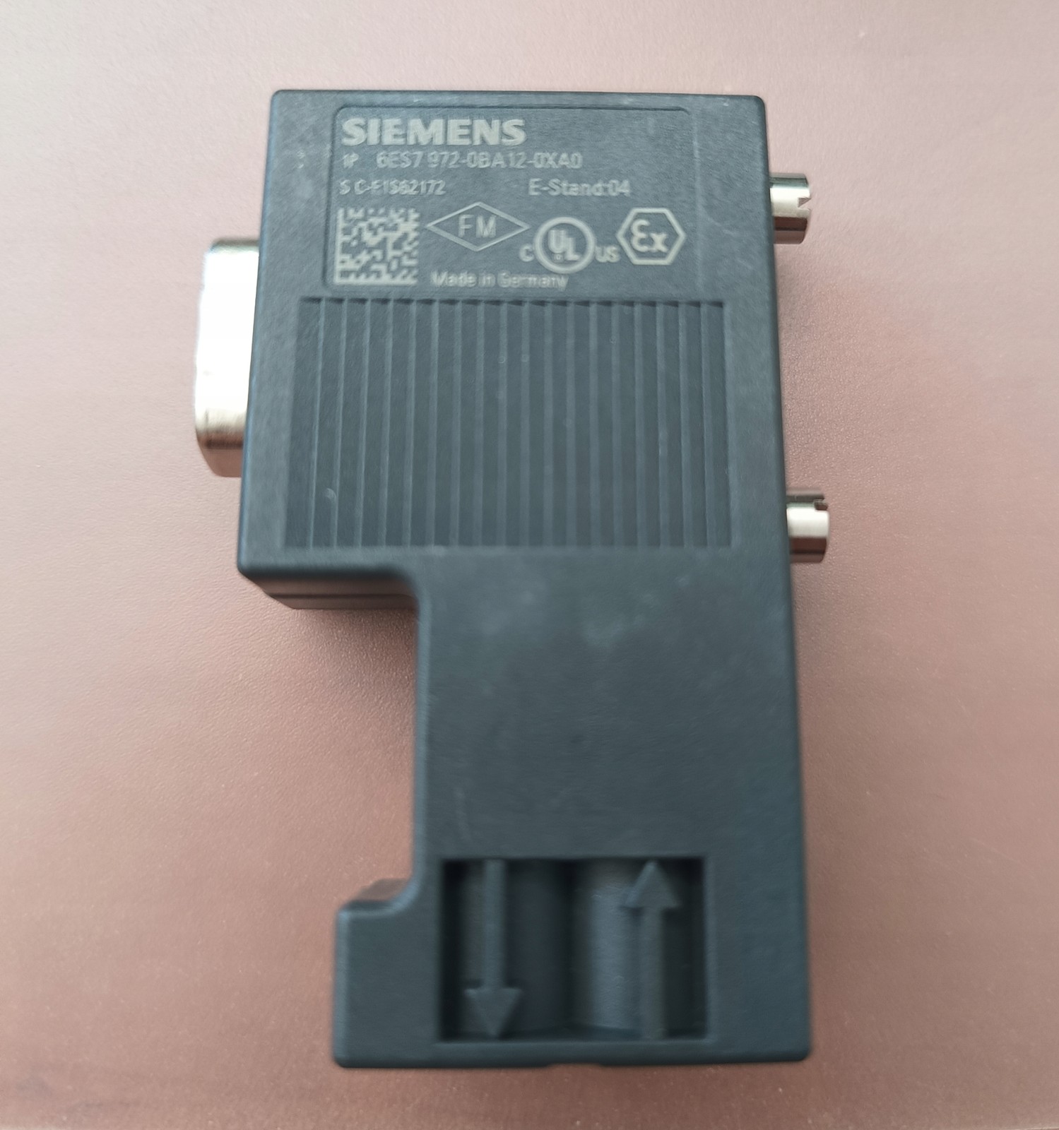 Siemens connector plug 6es7972-0ba12-0xa0 simatic dp profibus