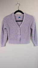 Old Navy Girls Cardigan M Cozy Knit Lavender ...