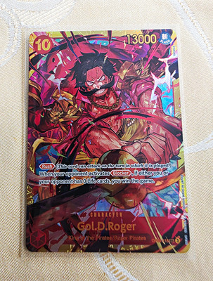 Bandai One Piece Card Game Gol.D.Roger OP09-118 SEC Alt Art Full Art Foil EN