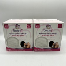 Doctor L Ultra Thin Nursing Pads Stay Dry Absorbency New/Sealed 60-CT x2 Boxes