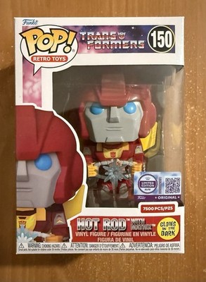 Funko Pop! Transformers Retro Toys Hot Rod with Matrix Glow #150 LE 7500 IN HAND