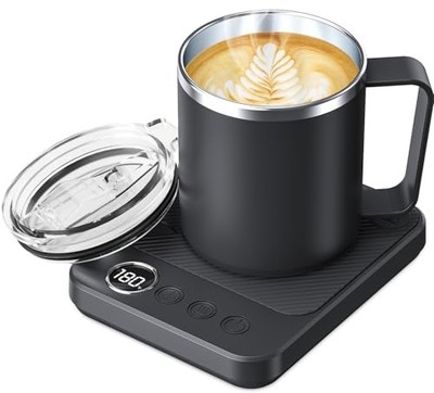 Felibeaco Coffee Mug Warmer Desk Smart Cup 16oz Heated Heater Auto Shut Off Home
