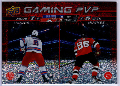 BUY 1 GET 1 50% 24-25 UDS1 GPVP-7 Jack Hughes Trouba NJD Gaming PVP Speckle