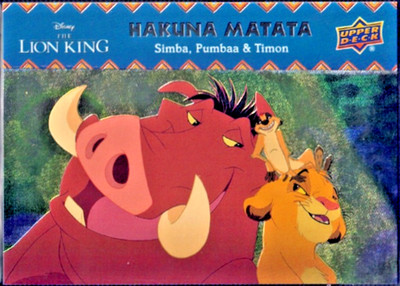 2020 UD Disney Lion King #HM-12 Simba Pumbaa & Timon Hakuna Matata LTFX 03/99