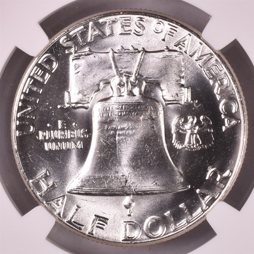 1963 Franklin Silver Half Dollar - NGC MS63 FBL - Starting At Greysheet Bid - Picture 2 of 3