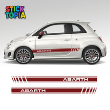 Fiat Abarth 500 595 695 Strisce Laterali Vinile Adesivi Grafica Kit Auto