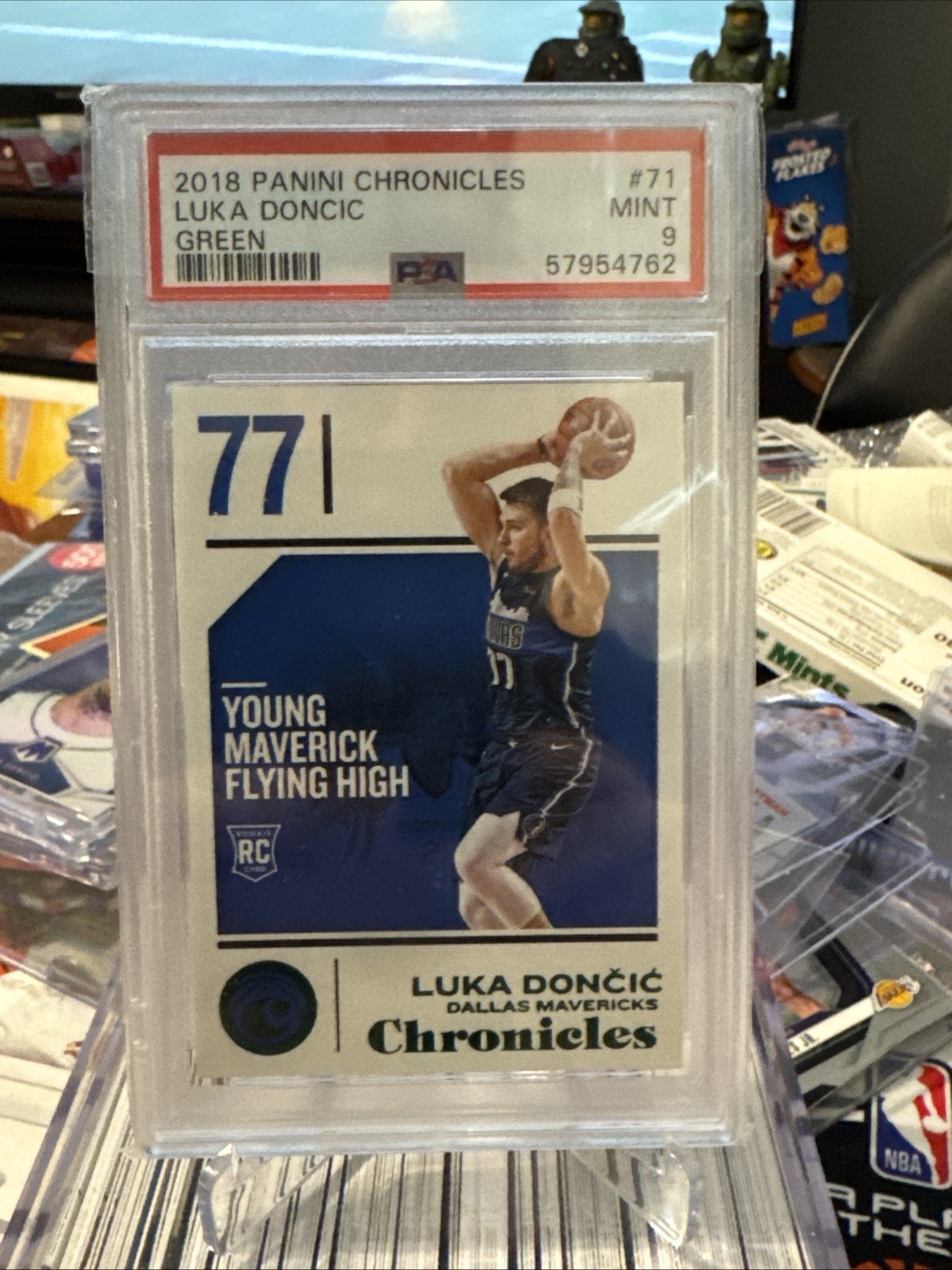 2018 Panini Chronicles #71 Luka Doncic Rookie RC Graded PSA 9 Mint