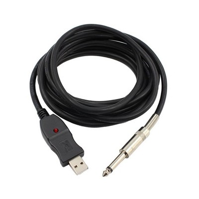 USB-Gitarrenkabel Stecker Auf 6,5 Mm Mono Electric Studio Audio-Anschlusskabel