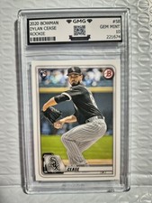 2020 Bowman Dylan Cease Rookie Base #58 GMG 10 Gem Mint RC